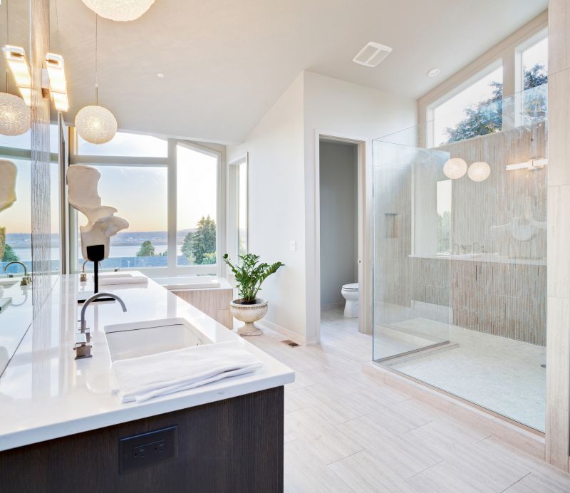 Walk-In Shower with Glass Walls